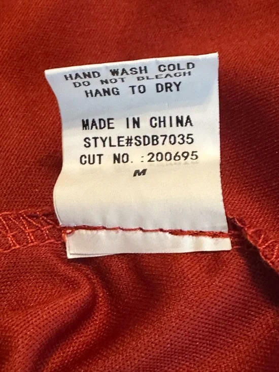 Ember Women’s Rust Lace/Mesh Tiered Midi Dress  Sz. M - Picture 10 of 13